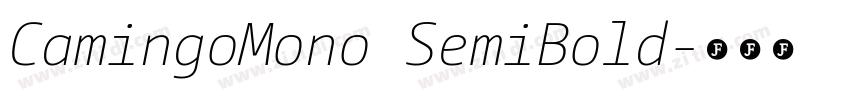 CamingoMono SemiBold字体转换